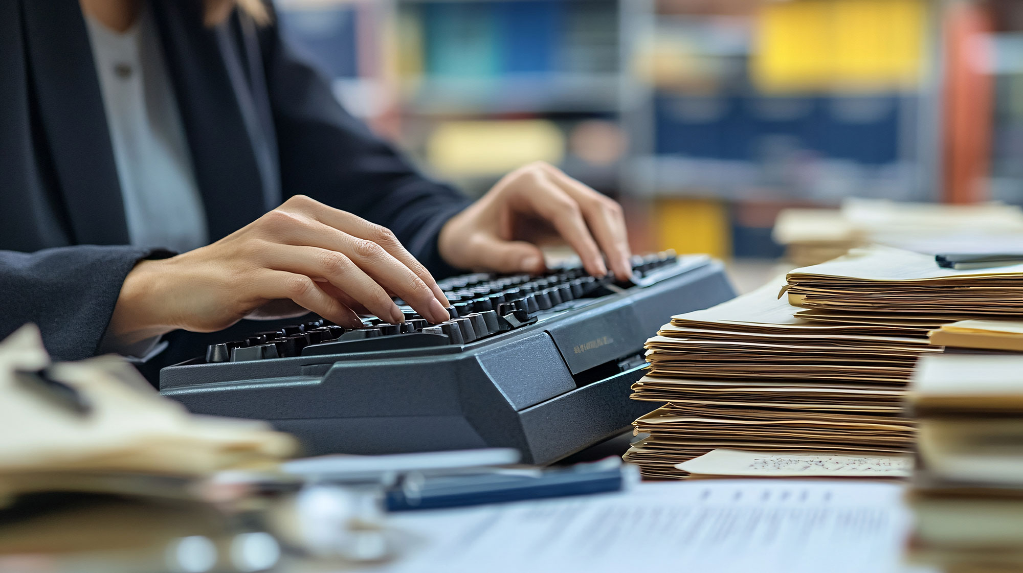 court reporter on computer for remote deposition